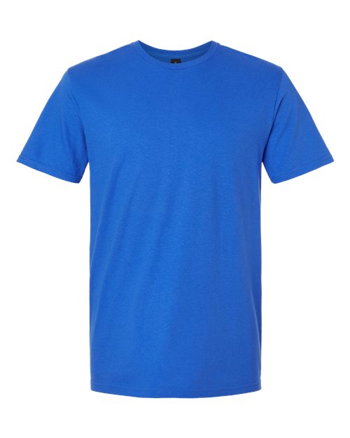 Unisex Softstyle T-shirt in blue, crew neck short sleeves
