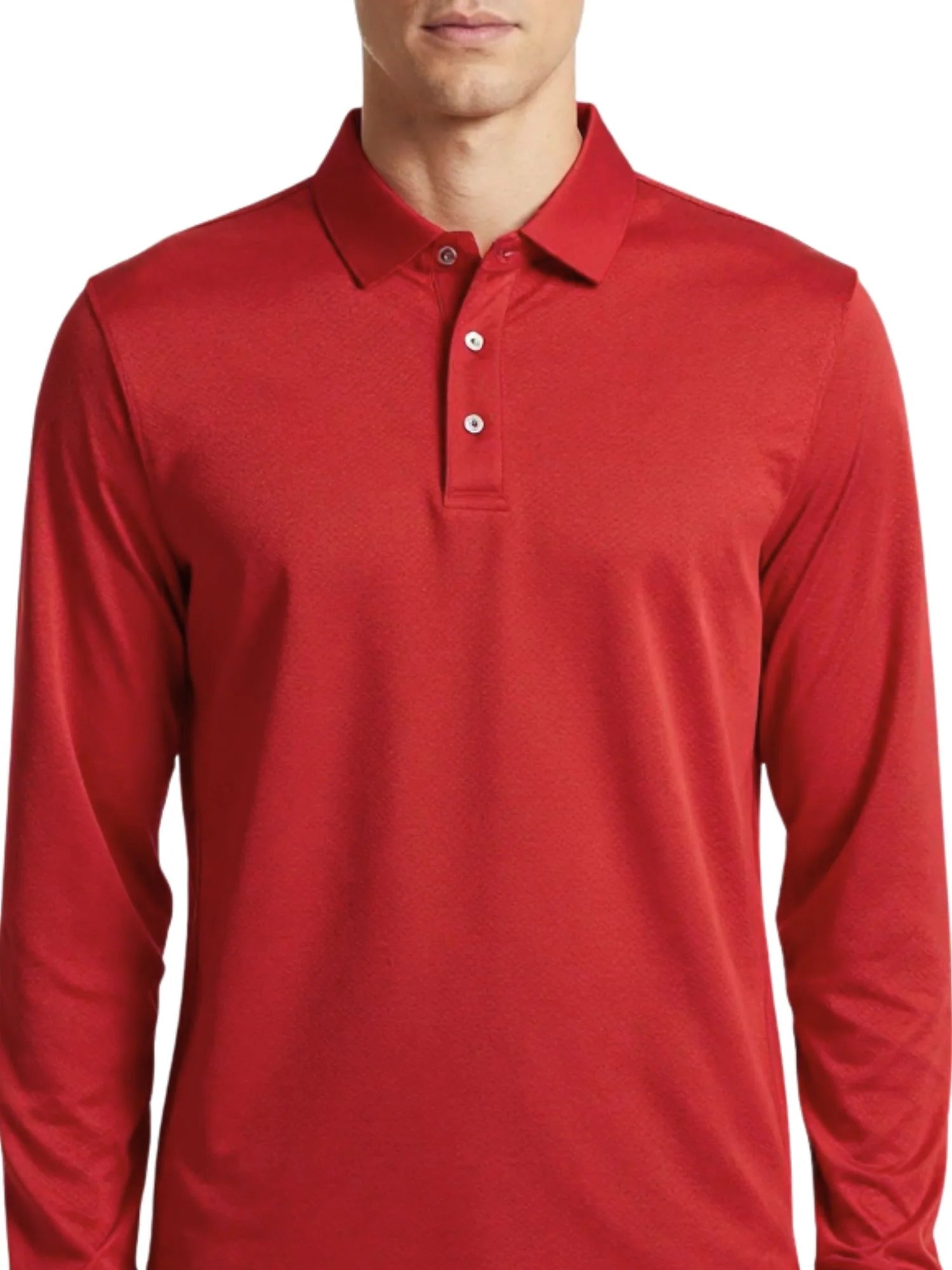 VivoInk Unisex Performance Mesh Long Sleeve Polo - 100%Polyester
